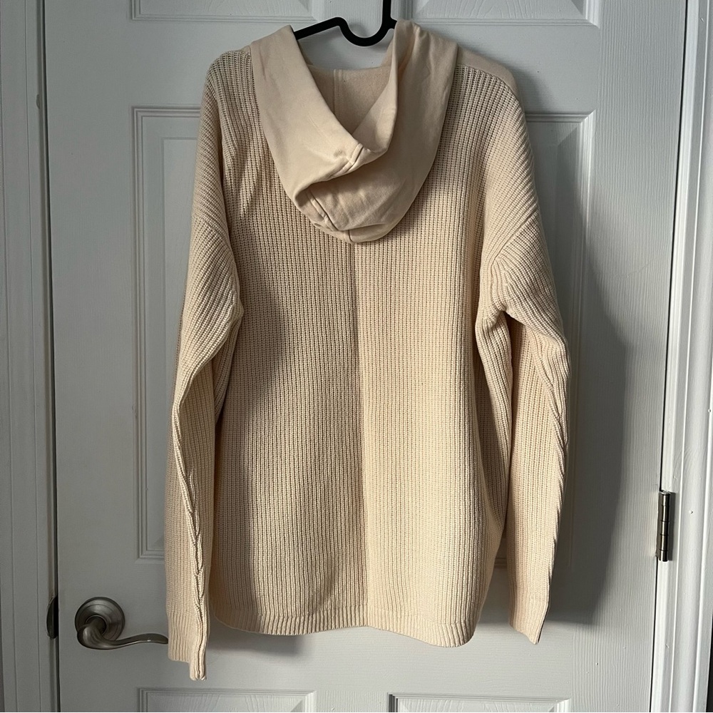 NWT Women's Splendid Cascade Hoodie size Large in Cream - Picture 5 of 6